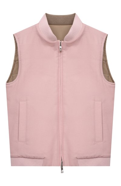 Двусторонний жилет LORO PIANA розового цвета по цене 112000 руб., арт. FAL5513., фото 4 Двусторонний жилет LORO PIANA, арт. FAL5513., фото 4