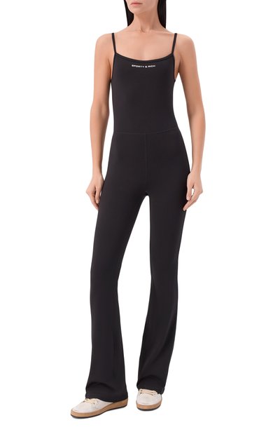 Комбинезон SPORTY AND RICH черного цвета по цене 24300 руб., арт. JS00288315BA01, фото 2 Комбинезон SPORTY AND RICH, арт. JS00288315BA01, фото 2