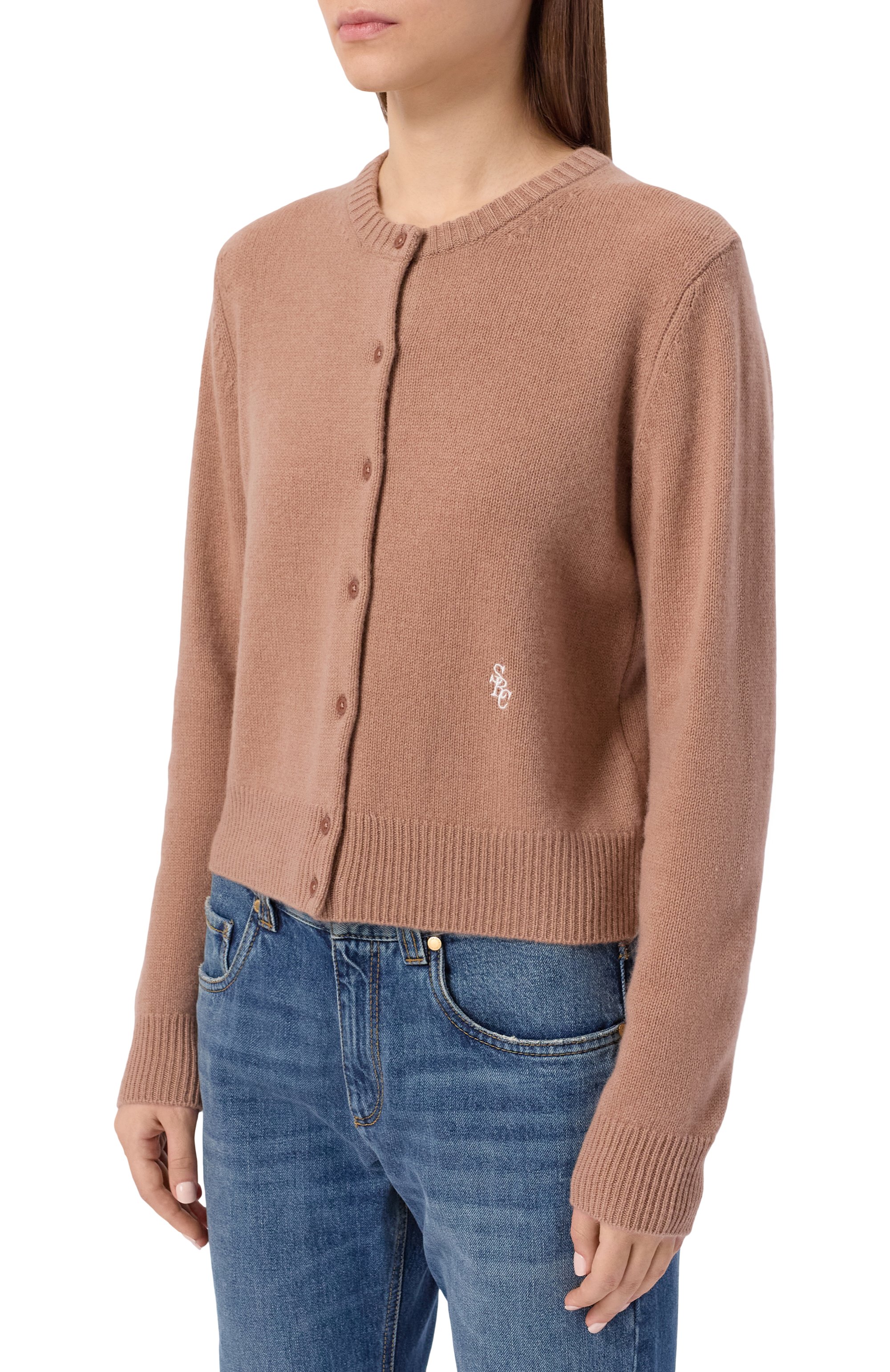 Кардиган из кашемира и шерсти SPORTY AND RICH, арт. WS07364302BE02, фото 3