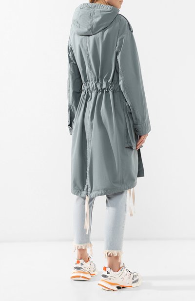 Хлопковая парка ACNE STUDIOS зеленого цвета по цене 61400 руб., арт. A90102, фото 4 Хлопковая парка ACNE STUDIOS, арт. A90102, фото 4