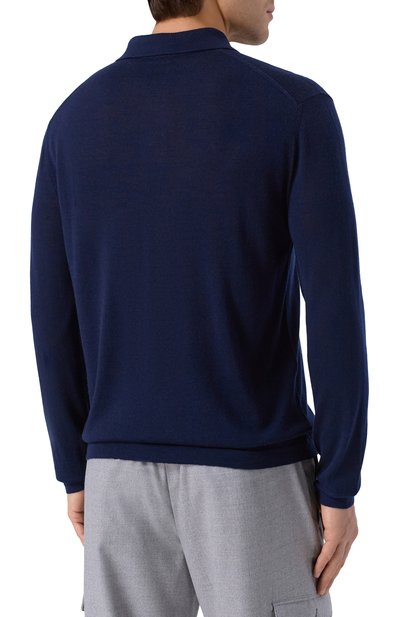 Поло из шерсти и шелка KITON, арт. UMM066702, фото 4