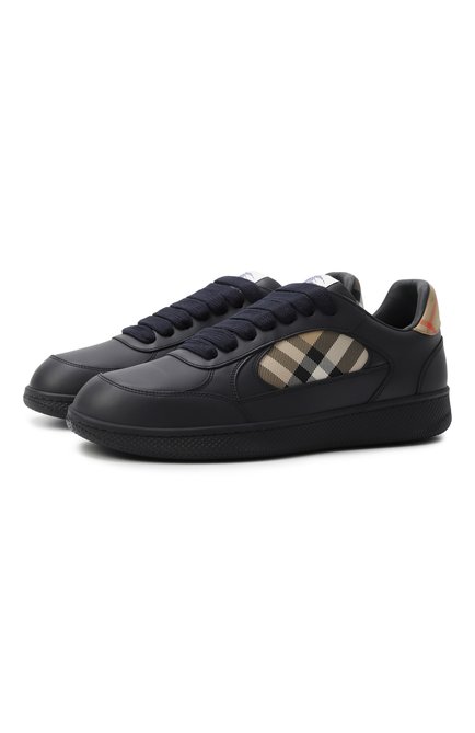 Мужские комбинированные кеды terrace BURBERRY, арт. 8110338