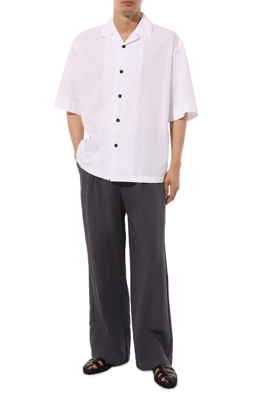 Брюки KAZUYUKI KUMAGAI темно-серого цвета по цене 47050 руб., арт. VP41-312, фото 2 Брюки KAZUYUKI KUMAGAI, арт. VP41-312, фото 2