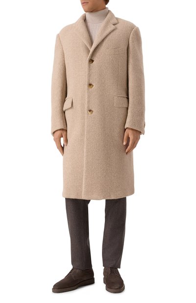 Пальто из шерсти и шелка KITON, арт. US393LK0161E01, фото 3