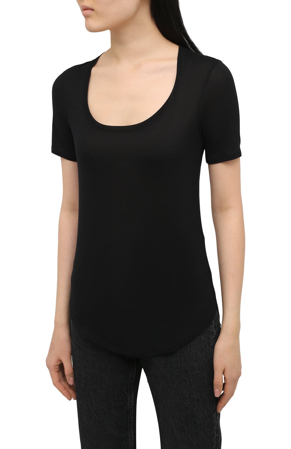Футболка ATM ANTHONY THOMAS MELILLO черного цвета по цене 13900 руб., арт. AW1005-MJ, фото 3 Футболка ATM ANTHONY THOMAS MELILLO, арт. AW1005-MJ, фото 3