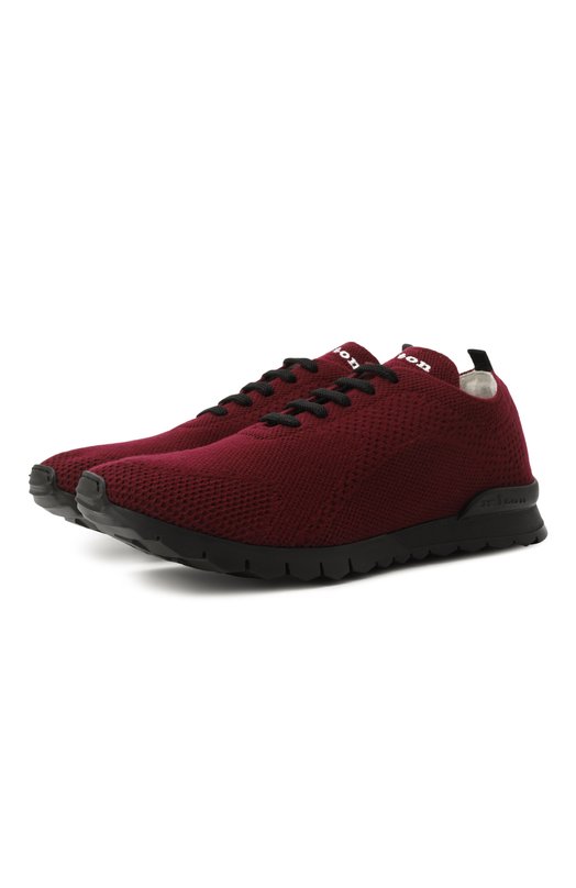 Текстильные кроссовки Kiton USSFITBN0084769 Бордовый USSFITBN0084769