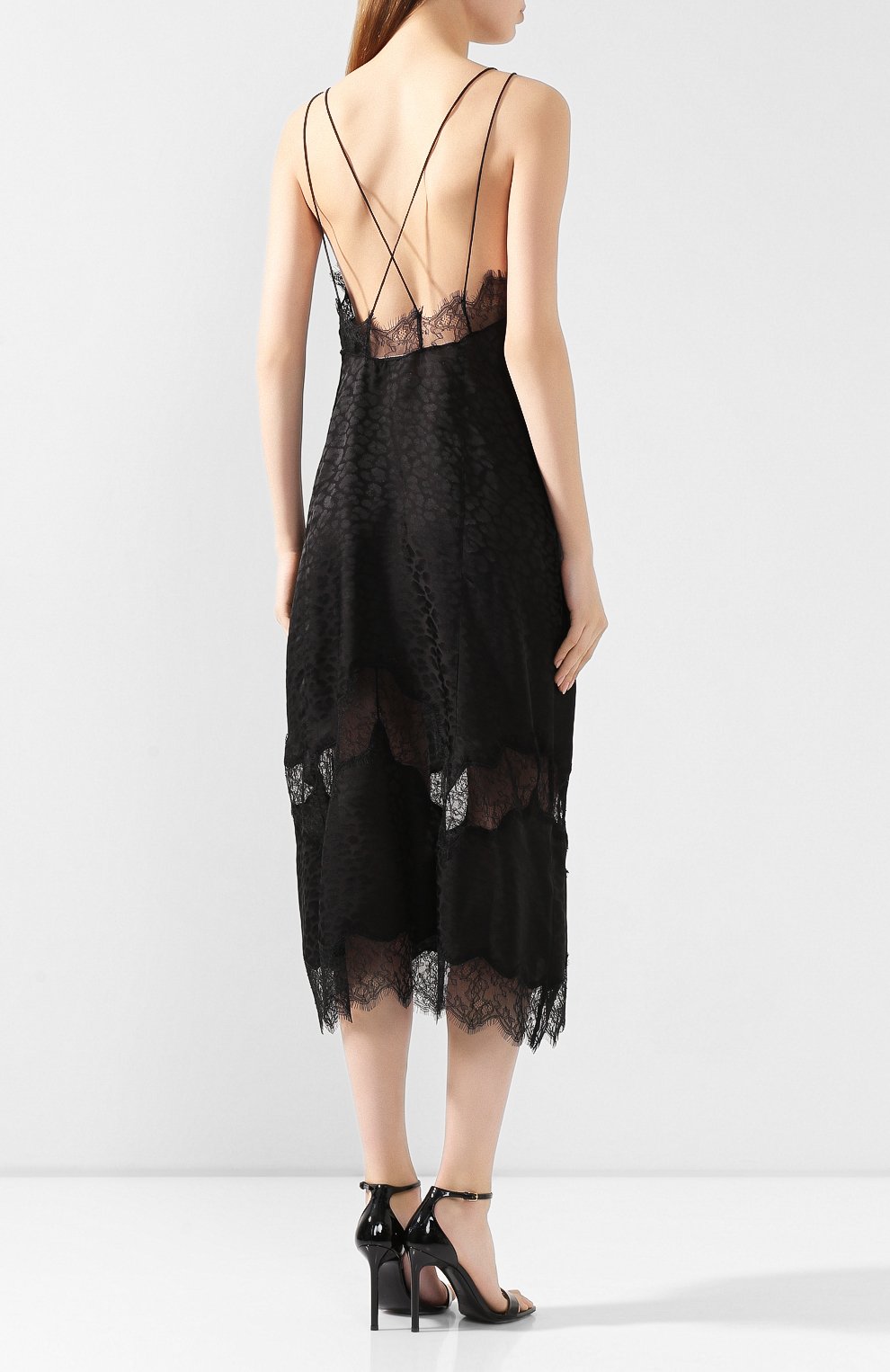 Атласное платье ZADIG AND VOLTAIRE черного цвета по цене 89950 руб., арт. WHCP0425F, фото 4 Атласное платье ZADIG AND VOLTAIRE, арт. WHCP0425F, фото 4