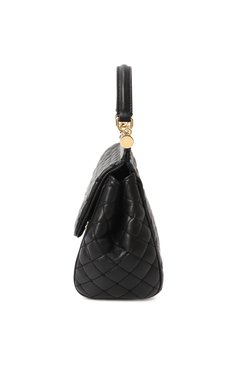Женская сумка sicily medium DOLCE & GABBANA черного цвета, арт. BB6003/AV967 | Фото 4 (Драгоценные камни: Проставлено; Материал сплава: Проставлено; Материал: Натуральная кожа; Размер: medium; Ремень/цепочка: На ремешке)