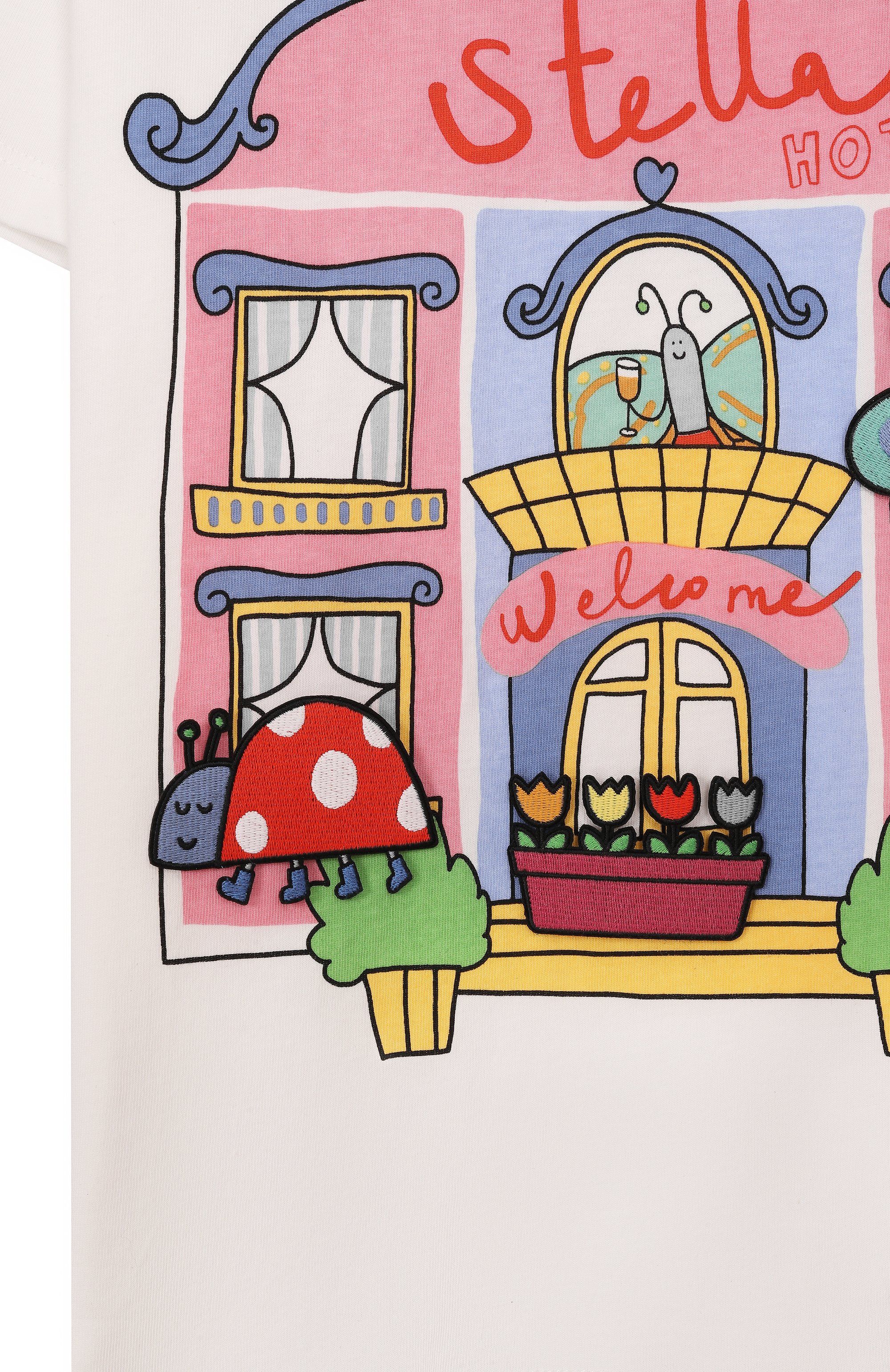 Хлопковая футболка STELLA MCCARTNEY, арт. TY8A11, фото 3