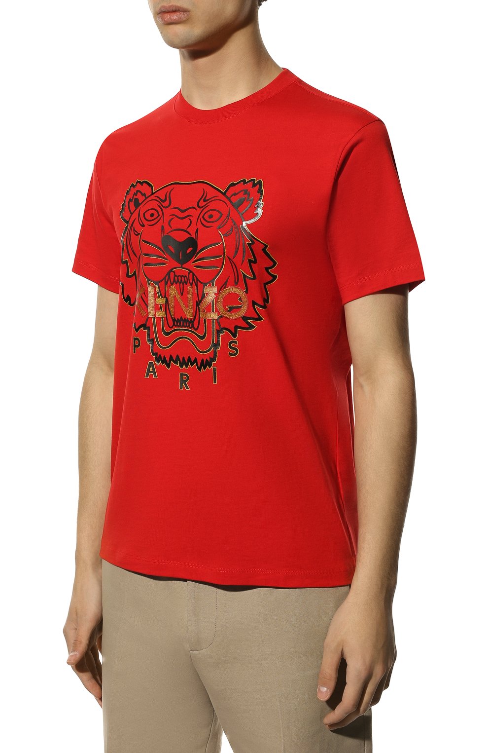 Хлопковая футболка the year of the tiger KENZO, арт. FC55TS020CSE, фото 3