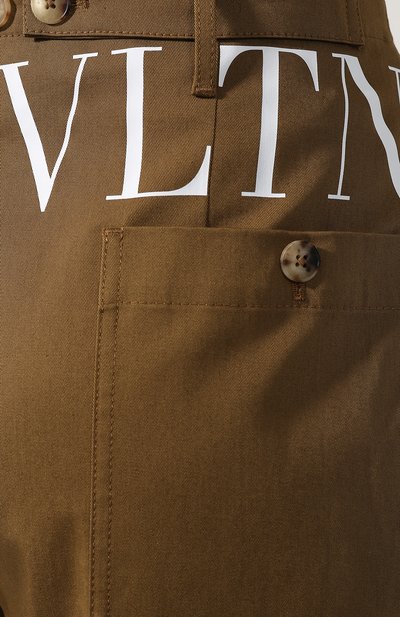 Хлопковые брюки VALENTINO, арт. RB3RB01E4G1, фото 5