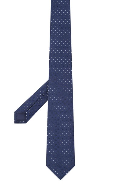 Шелковый галстук ZILLI темно-синего цвета по цене 38600 руб., арт. CRAV02M0600VMGY00, фото 3 Шелковый галстук ZILLI, арт. CRAV02M0600VMGY00, фото 3