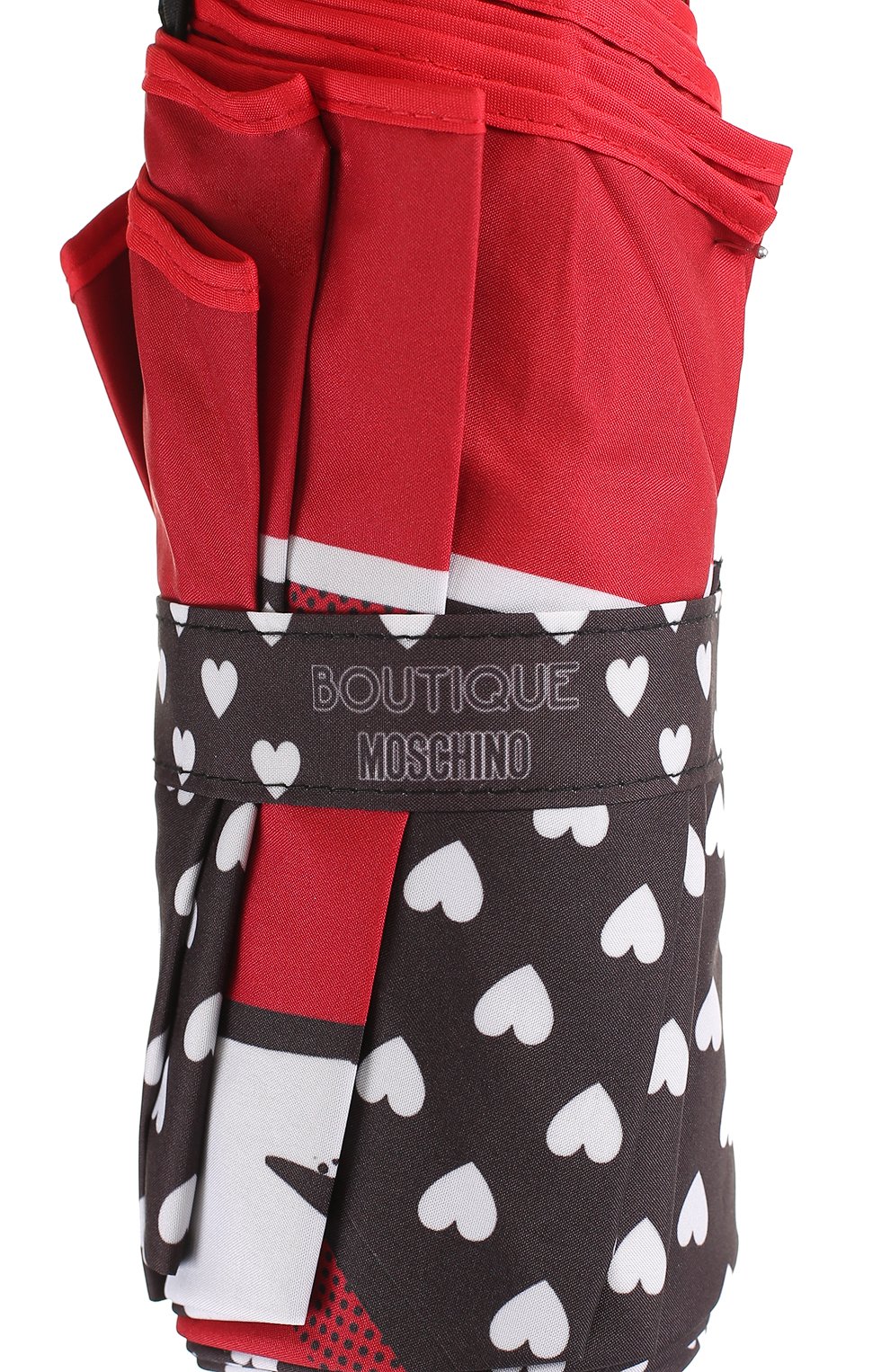 Складной зонт с принтом MOSCHINO черного цвета по цене 12550 руб., арт. 7051-0PENCL0SE, фото 6 Складной зонт с принтом MOSCHINO, арт. 7051-0PENCL0SE, фото 6