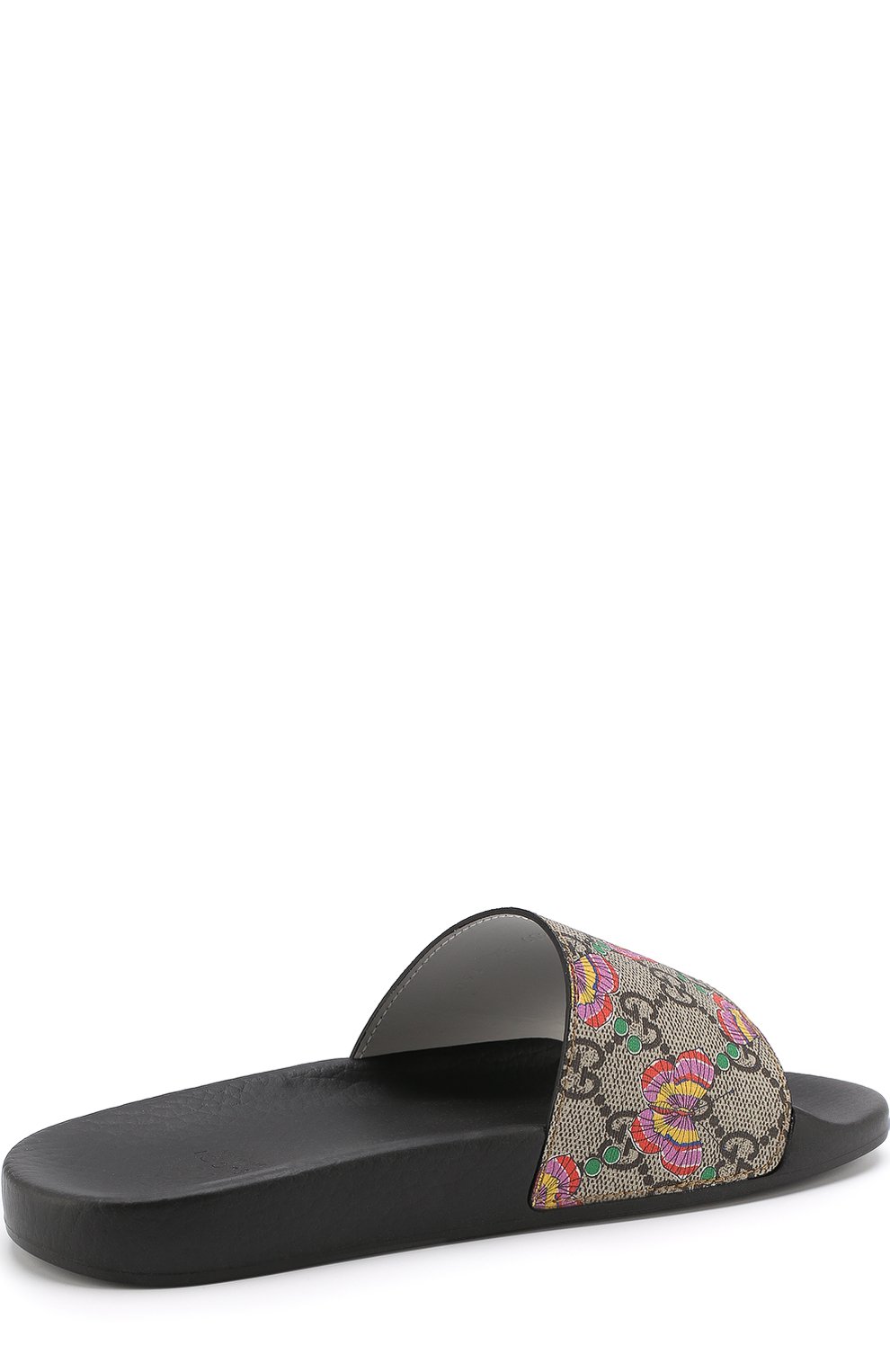 Кожаные шлепанцы с принтом GUCCI, арт. 508809/9KZ00, фото 3