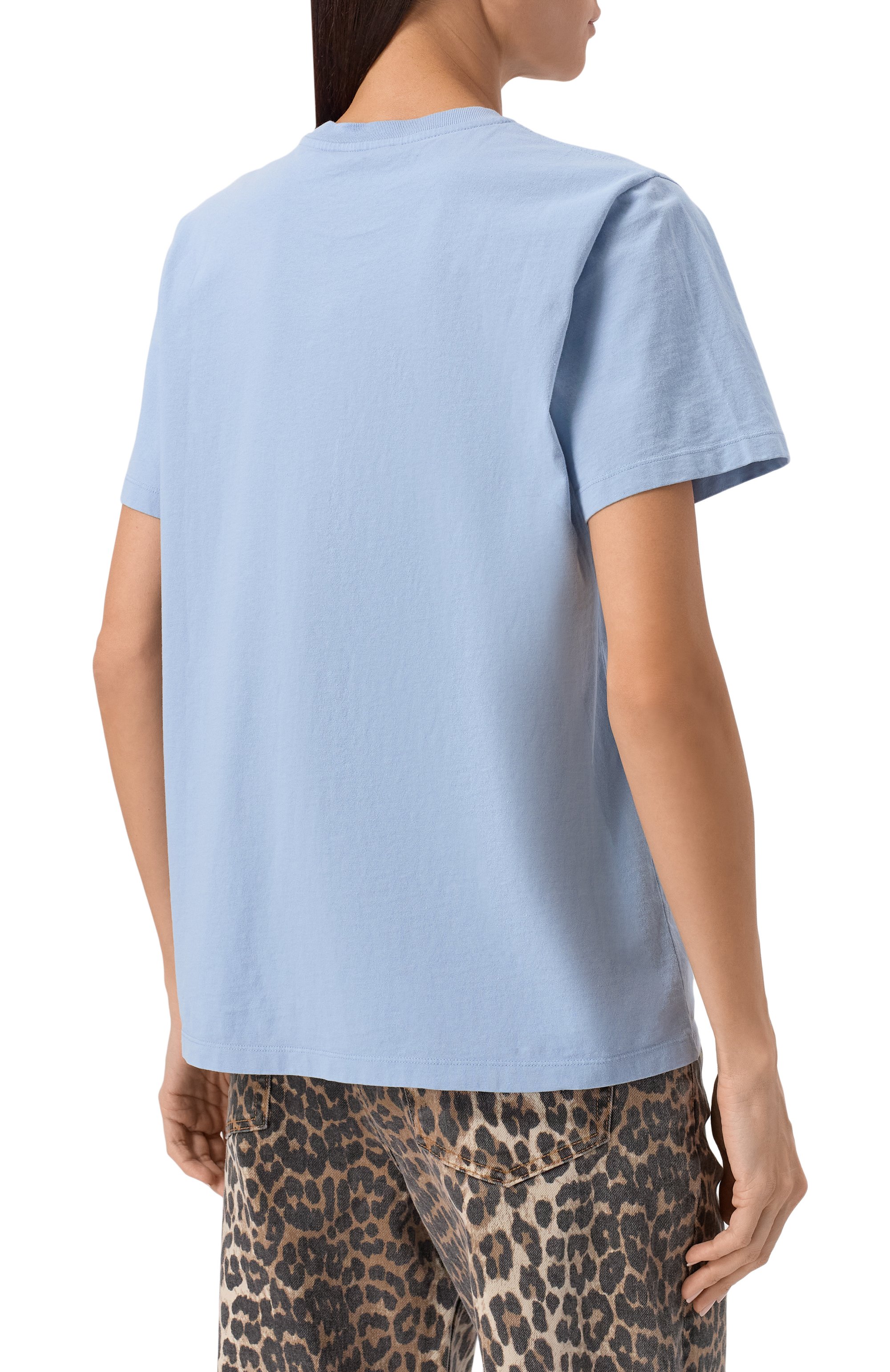 Хлопковая футболка GANNI, арт. T4155/326, фото 4