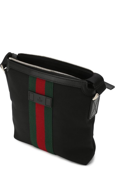 Текстильная сумка-планшет с отделкой web  GUCCI, арт. 471454/KWT7N, фото 4