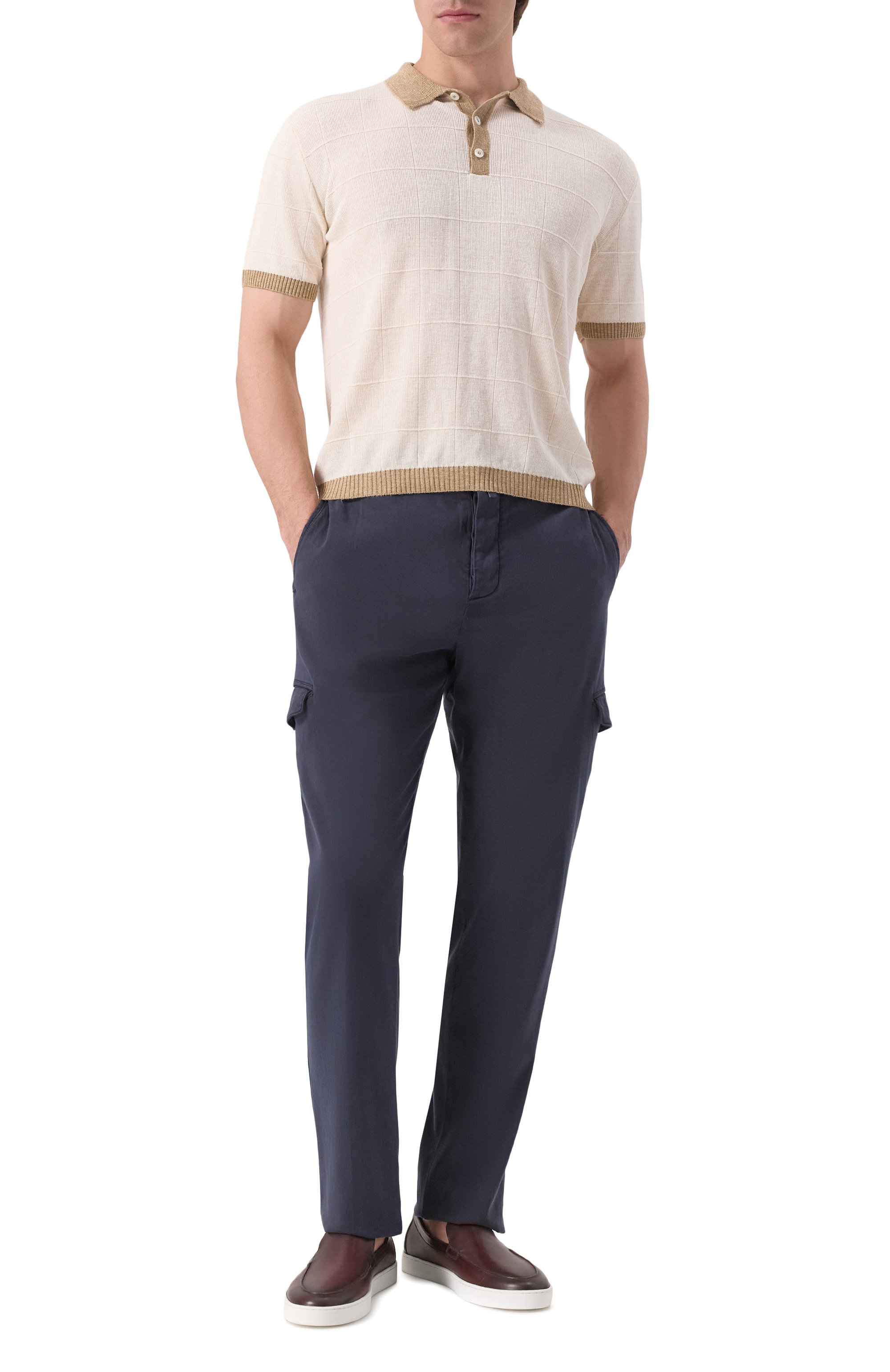 Поло изо льна и шелка CANALI, арт. C1084/MK02269, фото 2