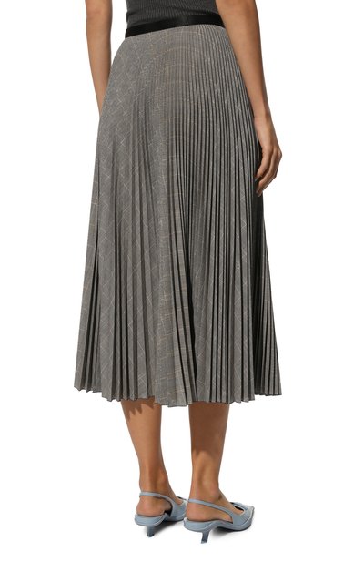 Плиссированная юбка PRADA, арт. P175RH-1WJR-F0170-202, фото 4