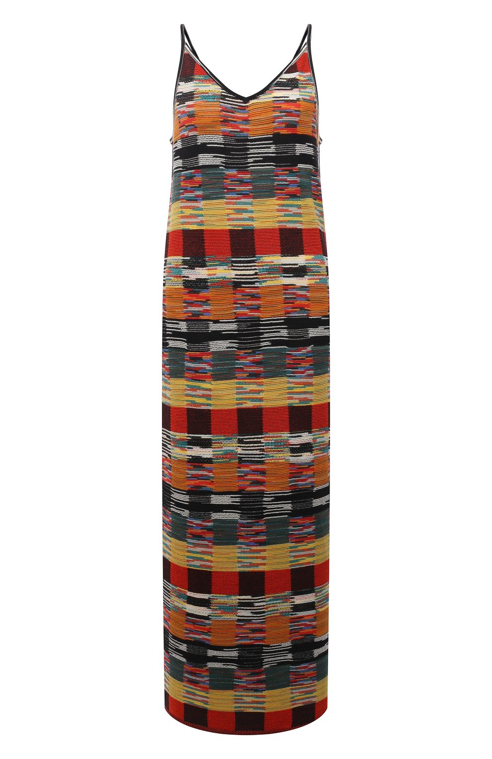 Шерстяное платье PALM ANGELS разноцветного цвета по цене 63950 руб., арт. PWHI001F21KNI0018484, фото 1 Шерстяное платье PALM ANGELS, арт. PWHI001F21KNI0018484, фото 1