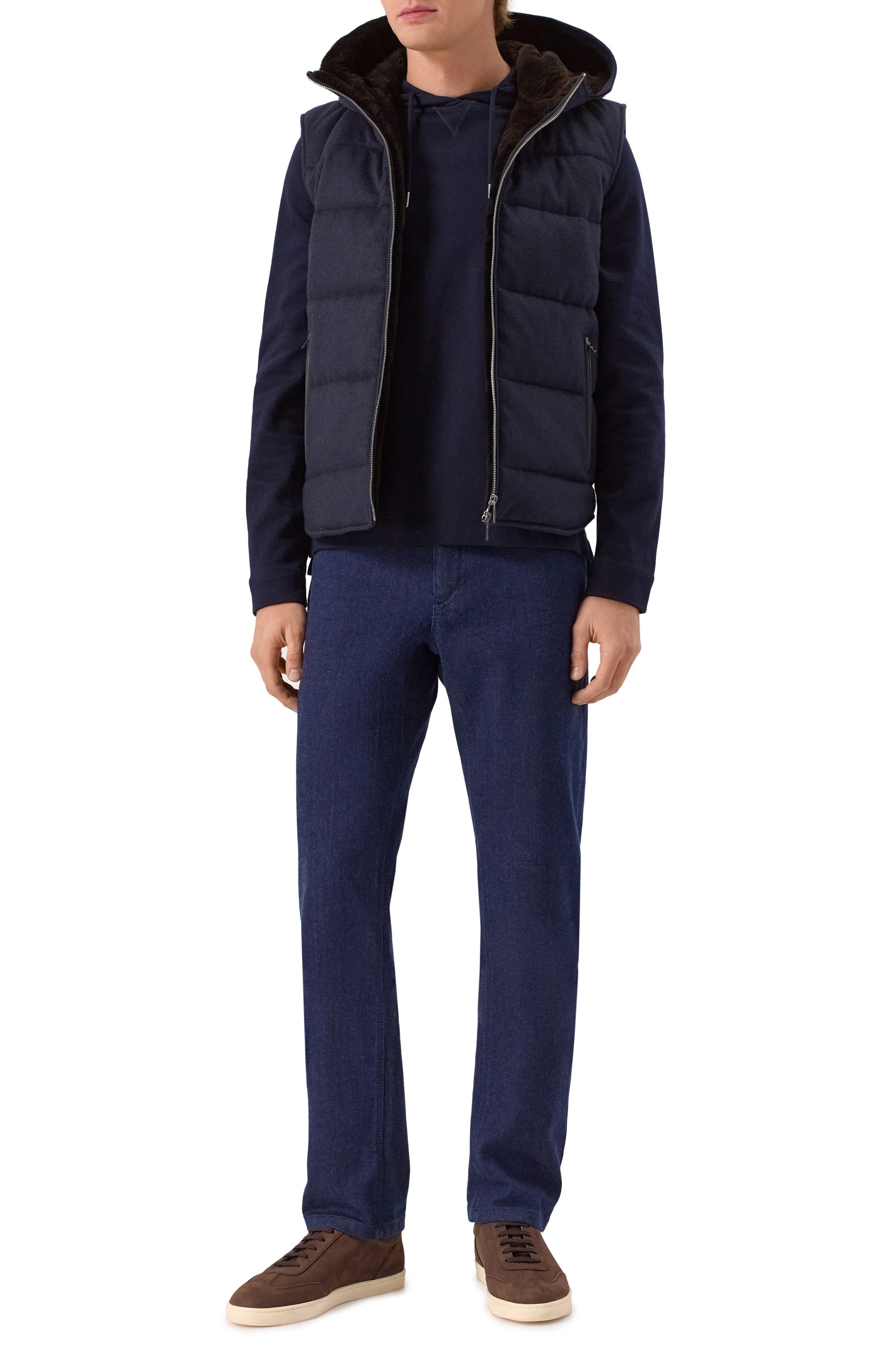 Жилет с подкладкой из нутрии MVST, арт. 22570, фото 2