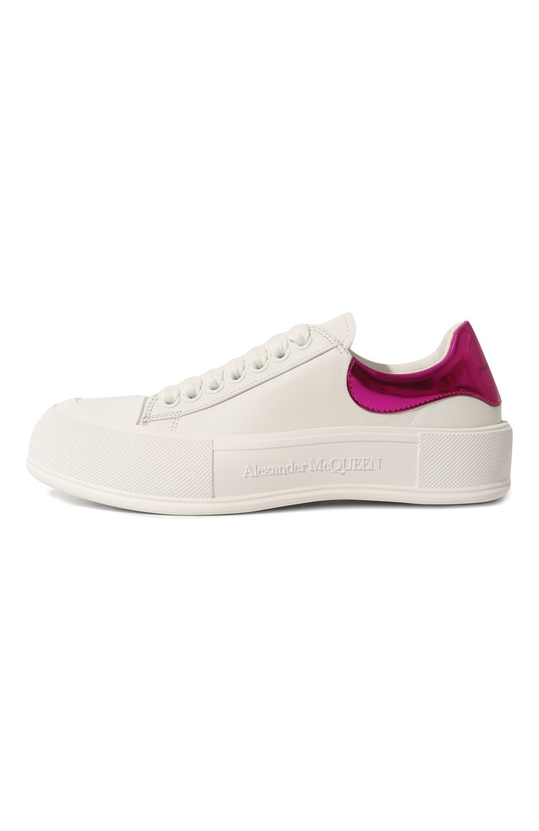 Кожаные кеды deck plimsoll ALEXANDER MCQUEEN, арт. 716636/WICEL9993, фото 1