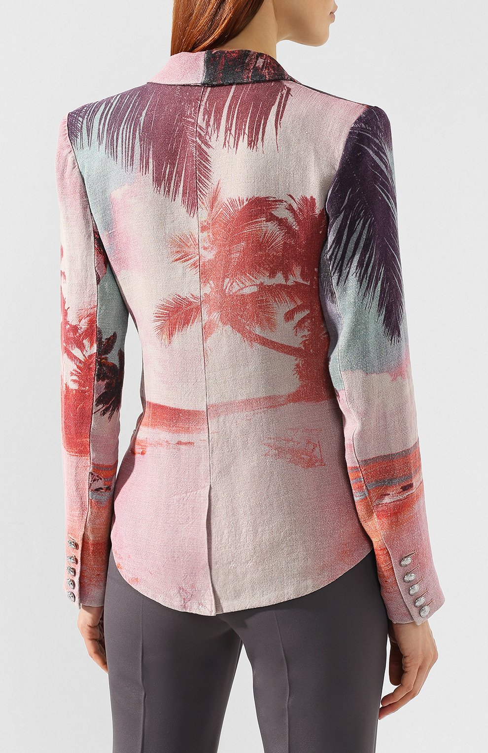 Льняной жакет BALMAIN разноцветного цвета по цене 358000 руб., арт. RF17480/I036, фото 4 Льняной жакет BALMAIN, арт. RF17480/I036, фото 4