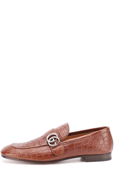 Лоферы из кожи крокодила GUCCI, арт. 450853/EC200, фото 3