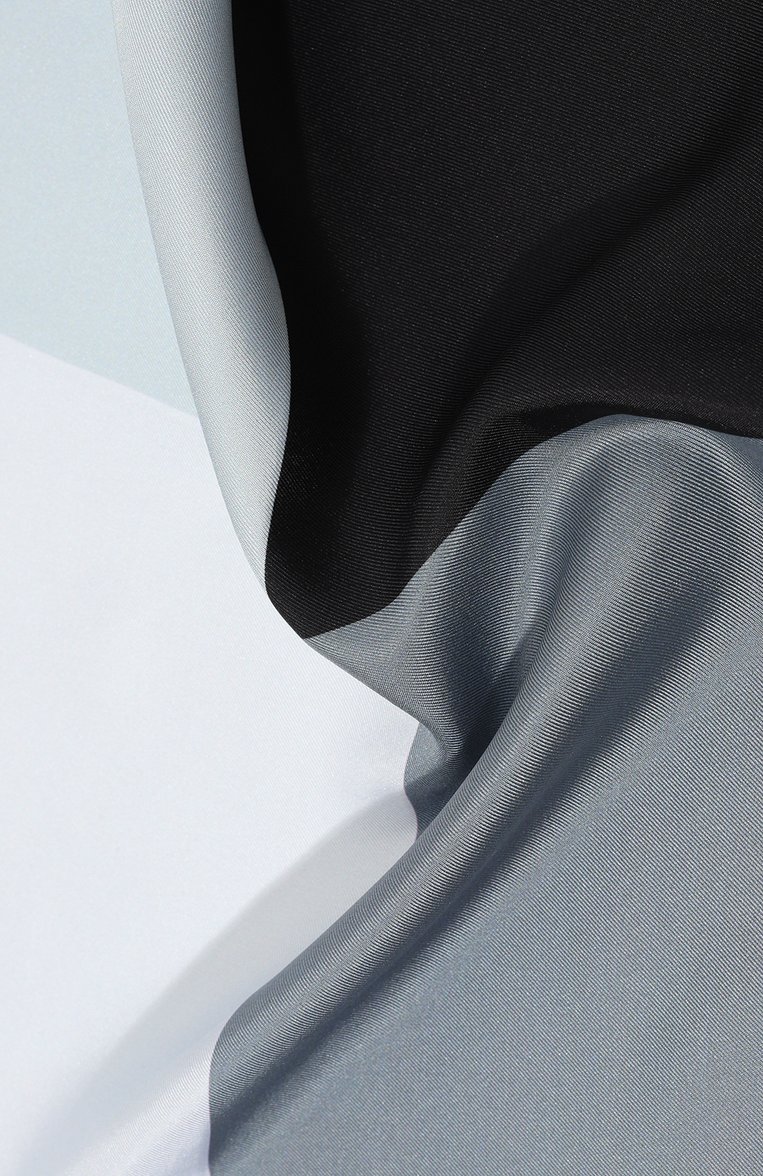 Мужской шелковый платок LANVIN серого цвета, арт. HANDKERCHIEFS/5834 | Фото 2 (Материал: Шелк, Текстиль; Нос: Не проставлено)
