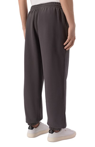 Хлопковые джоггеры 12 STOREEZ темно-серого цвета по цене 17000 руб., арт. 135781, фото 4 Хлопковые джоггеры 12 STOREEZ, арт. 135781, фото 4