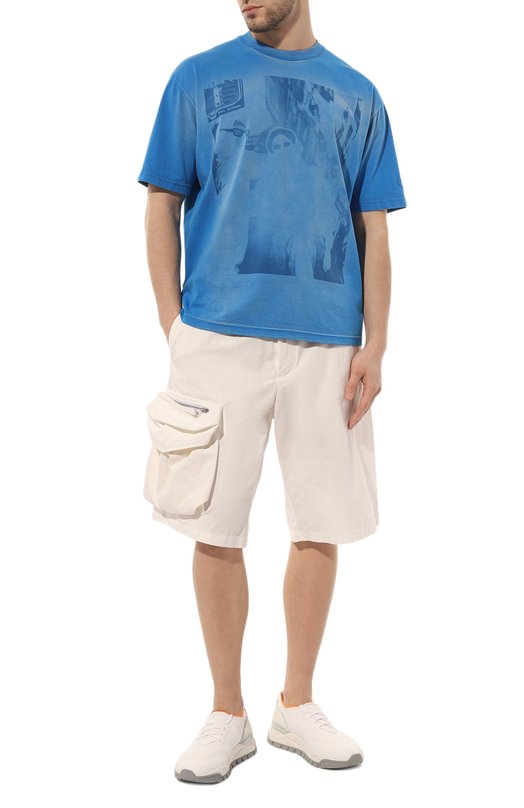 Хлопковые шорты Oamc Кремовый, фото 2