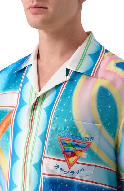 Шелковая рубашка CASABLANCA, арт. MPF25-SH-003-01, фото 5