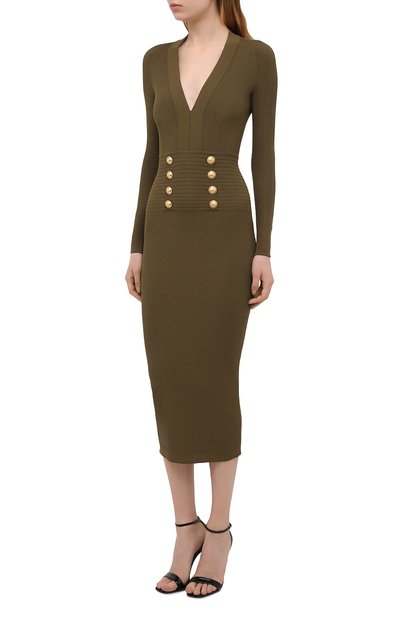 Платье из вискозы BALMAIN, арт. VF16644/K211, фото 3