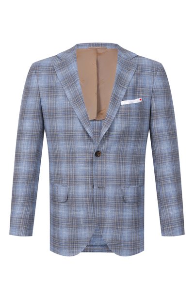 Мужской пиджак из шерсти и шелка KITON, арт. UG81K0628G