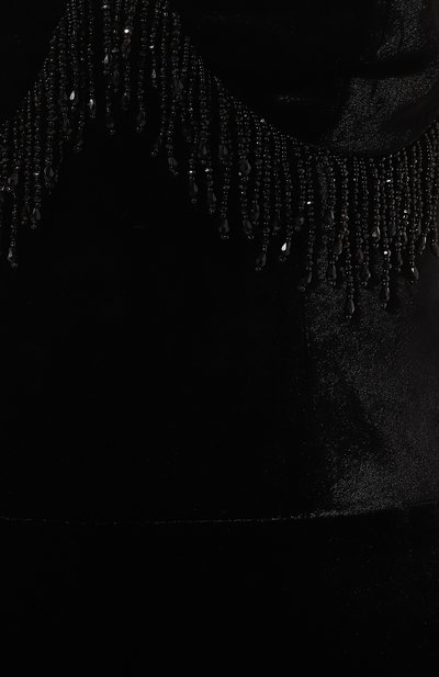 Бархатное платье RASARIO черного цвета по цене 169960 руб., арт. RS24F054DN001, фото 5 Бархатное платье RASARIO, арт. RS24F054DN001, фото 5