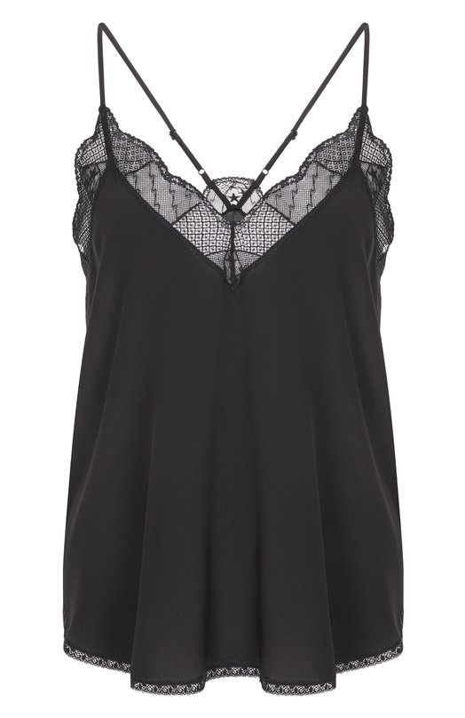 Шелковый топ Zadig and Voltaire WWCR01313 Чёрный WWCR01313