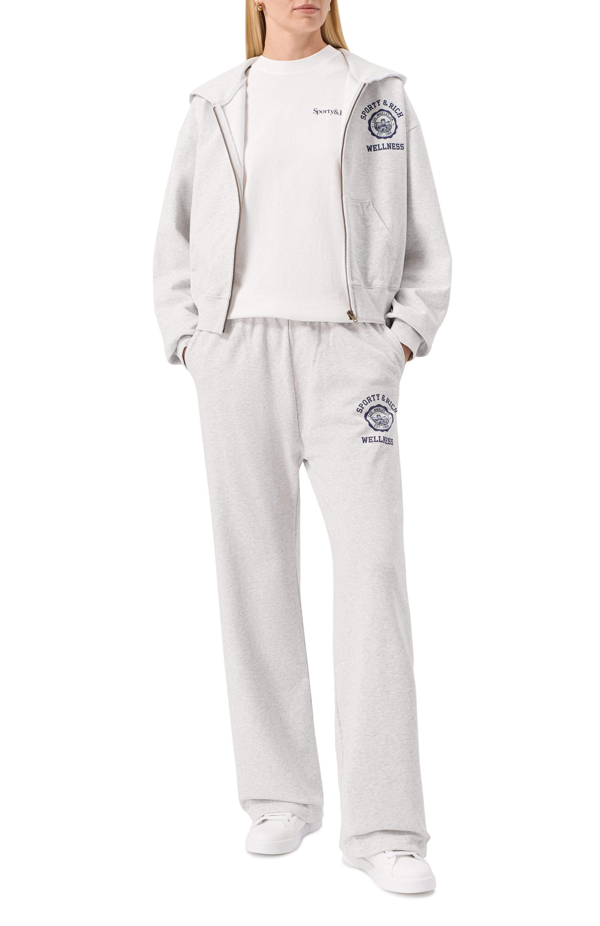 Хлопковая футболка SPORTY AND RICH, арт. T0043602006WH01, фото 2