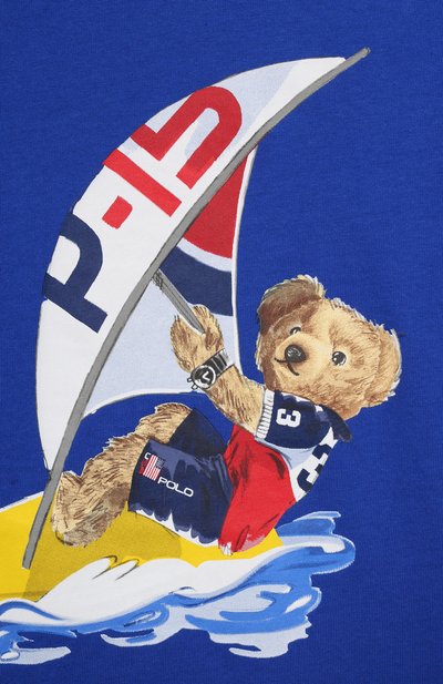 Хлопковая футболка POLO RALPH LAUREN, арт. 323838249, фото 3
