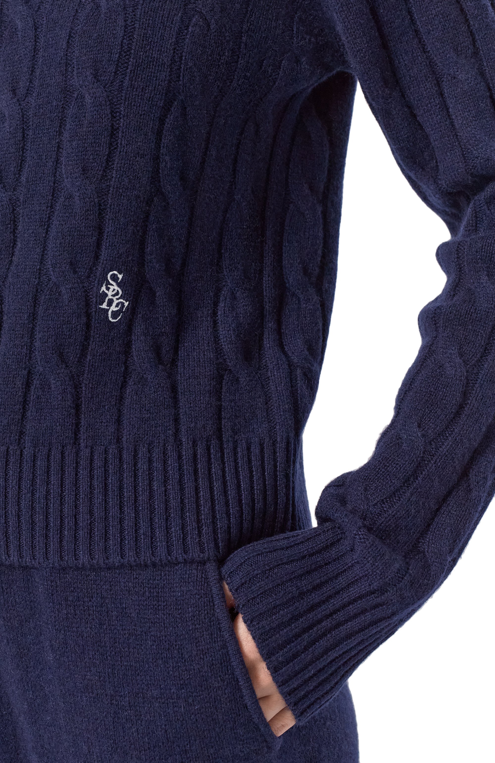 Свитер из кашемира и шерсти SPORTY AND RICH, арт. WS06665302BL106, фото 5