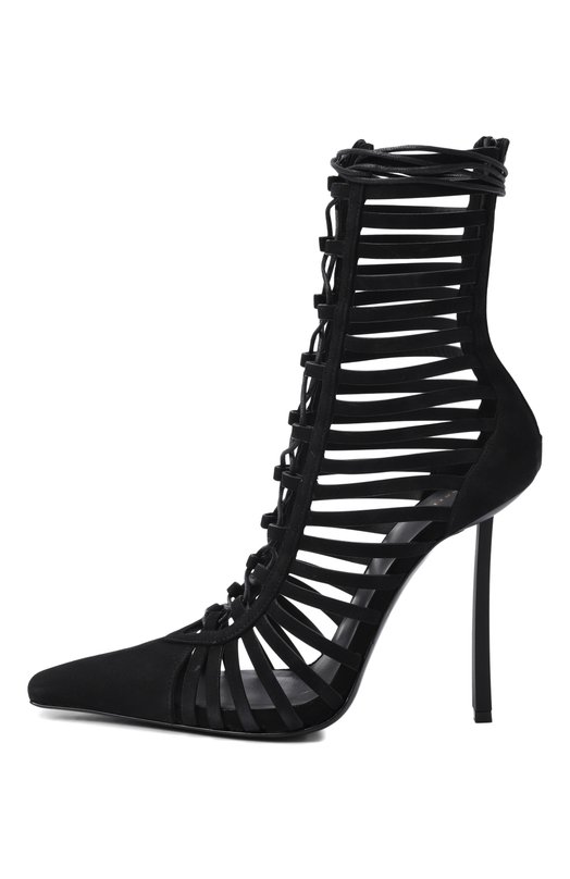 Замшевые ботильоны Cage 120 Le Silla 4320E100BXPPVEP Чёрный  4320E100BXPPVEP Фото 4