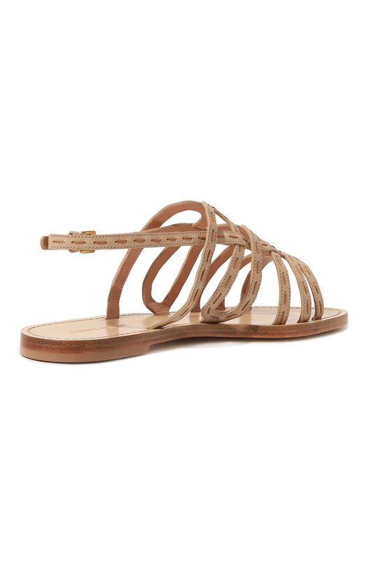 

Кожаные сандалии Alberta Ferretti, Чёрный