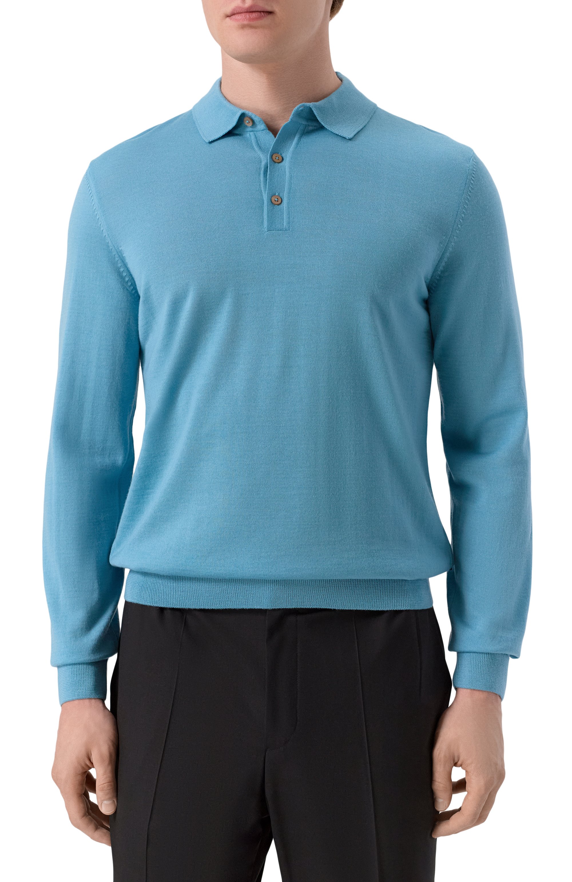 Шерстяное поло BOSS, арт. 50476355, фото 3