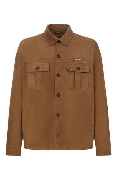 Мужская замшевая куртка-рубашка AERONAUTICA MILITARE, арт. PN5063U100998