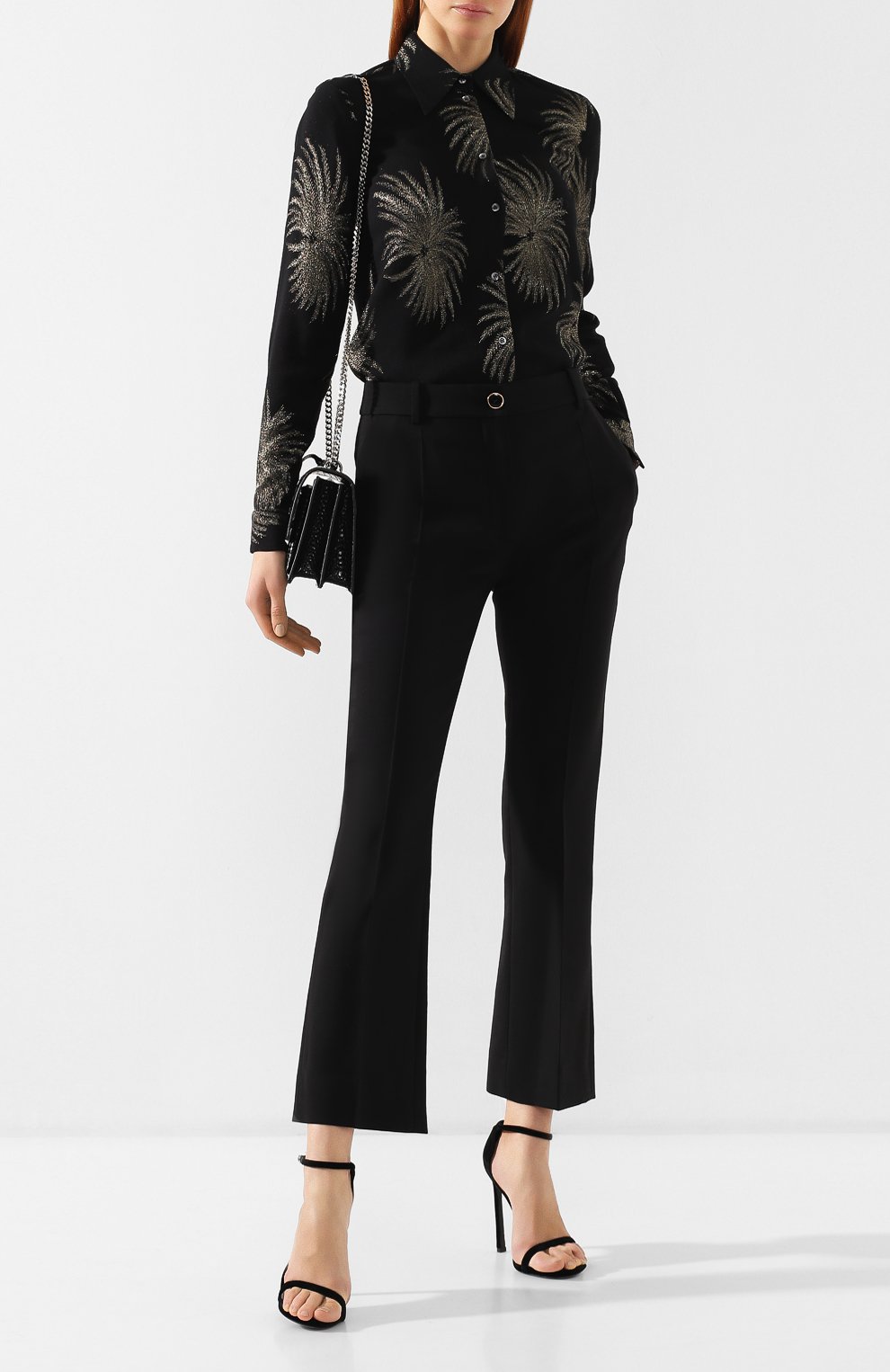 Блузка из вискозы VICTORIA, VICTORIA BECKHAM, арт. SHVV 143A PSS19 LUREX JACQUARD, фото 2