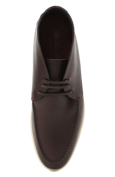 Кожаные ботинки sailing walk LORO PIANA темно-коричневого цвета по цене 99500 руб., арт. FAL6183, фото 5 Кожаные ботинки sailing walk LORO PIANA, арт. FAL6183, фото 5