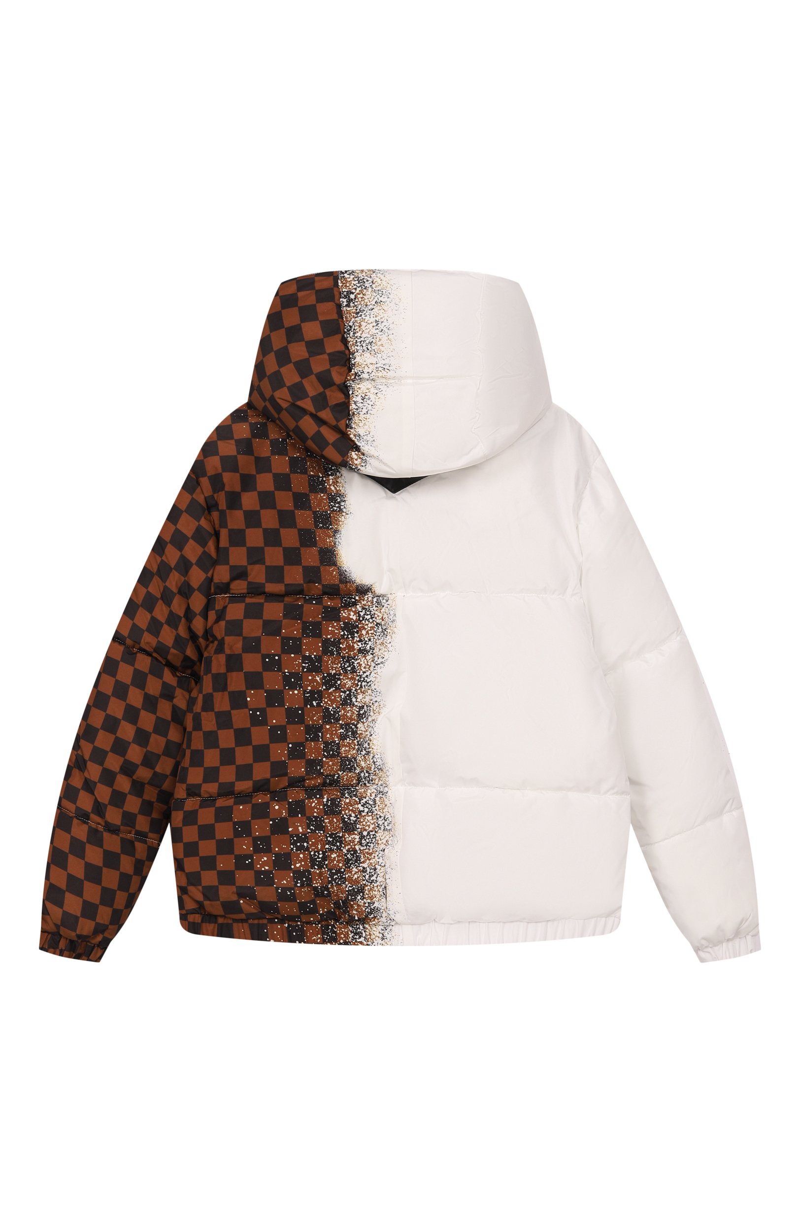 Утепленная куртка SPRAYGROUND, арт. SPY1163/WHITE SPRAY CHECKERED D0WN JACKET, фото 2