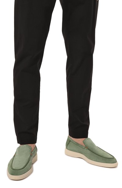 Замшевые лоферы detroit SANTONI, арт. MGDG17824TICVSG1V36, фото 3