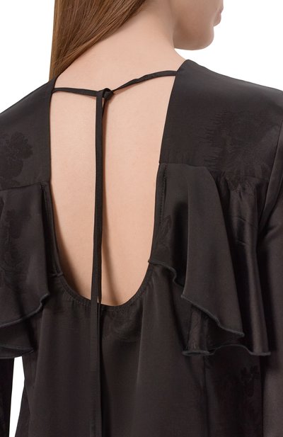 Атласное платье GANNI, арт. W0792, фото 5