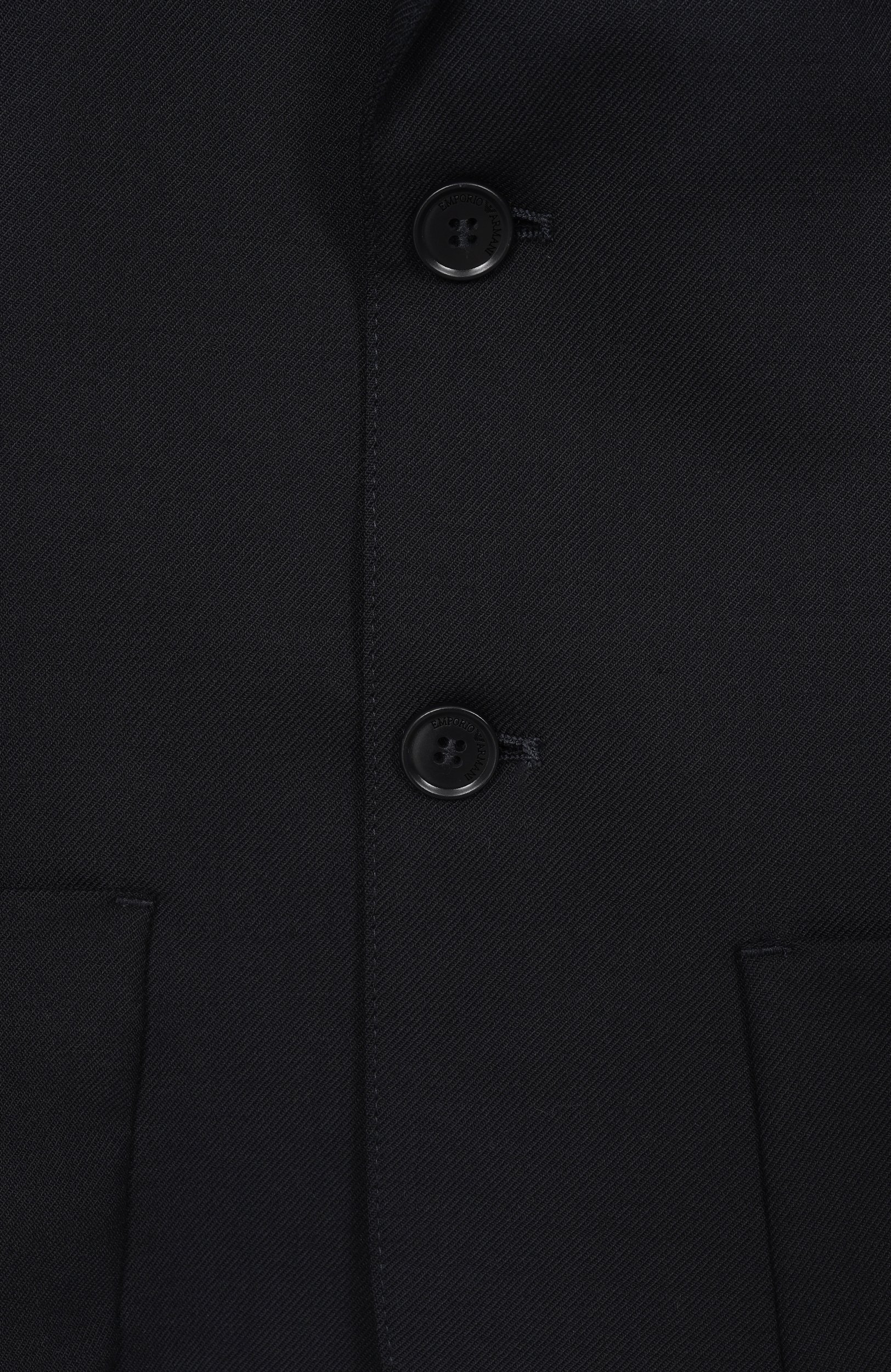 Пиджак EMPORIO ARMANI темно-синего цвета по цене 58400 руб., арт. EB001534/AF26957, фото 3 Пиджак EMPORIO ARMANI, арт. EB001534/AF26957, фото 3