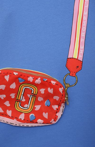 Хлопковое платье MARC JACOBS (THE) голубого цвета по цене 11350 руб., арт. W12410, фото 3 Хлопковое платье MARC JACOBS (THE), арт. W12410, фото 3