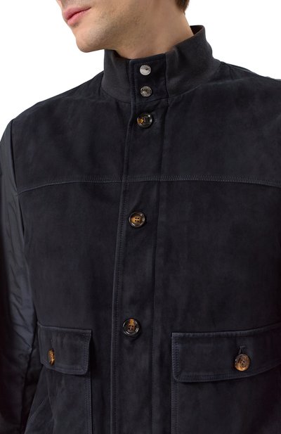 Комбинированный бомбер kant-kmu MOORER темно-синего цвета по цене 250500 руб., арт. KANT-KMU, фото 5 Комбинированный бомбер kant-kmu MOORER, арт. KANT-KMU, фото 5